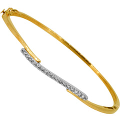 14K Hallmarked Gold | Natural Diamond Bracelet 4BRAA044