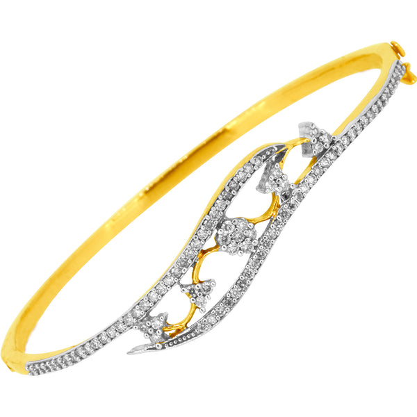 14K Hallmarked Gold | Natural Diamond Bracelet 4BRAA055