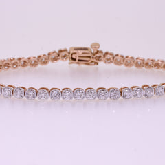 14K Hallmarked Gold | Lab Grown Diamond Bracelet 4BRSJ051