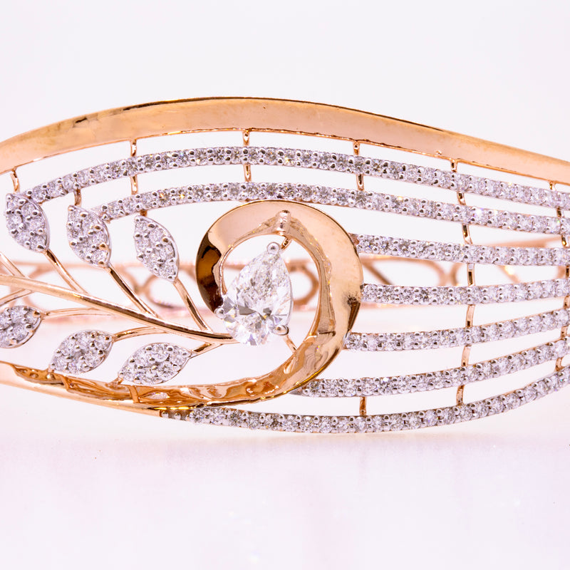 14K Hallmarked Gold | Lab Grown Diamond Bracelet 4BRSJ069