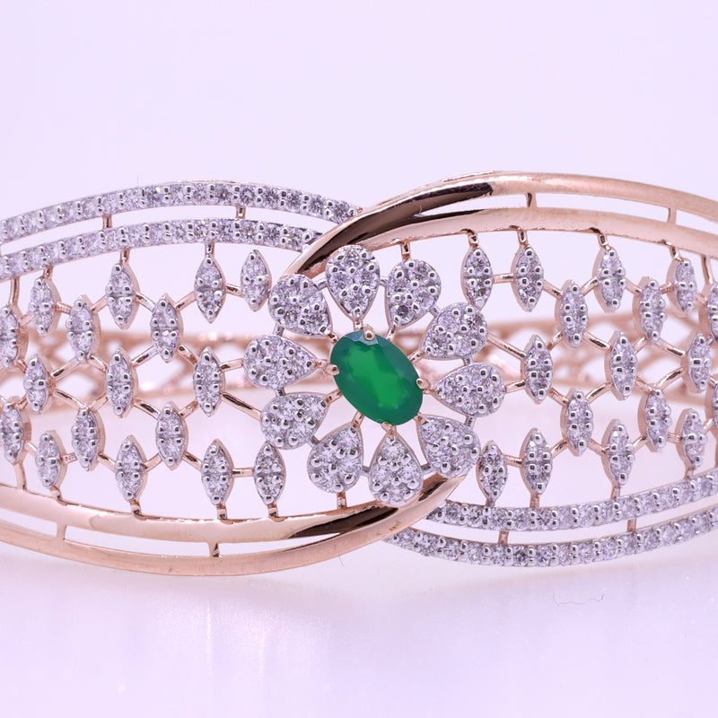 14K Hallmarked Gold | Lab Grown Diamond Bracelet 4BRSJ082