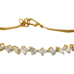 14K Hallmarked Gold | Lab Grown Diamond Bracelet 4BRSJ090