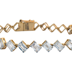 14K Hallmarked Gold | Lab Grown Diamond Bracelet 4BRSJ091