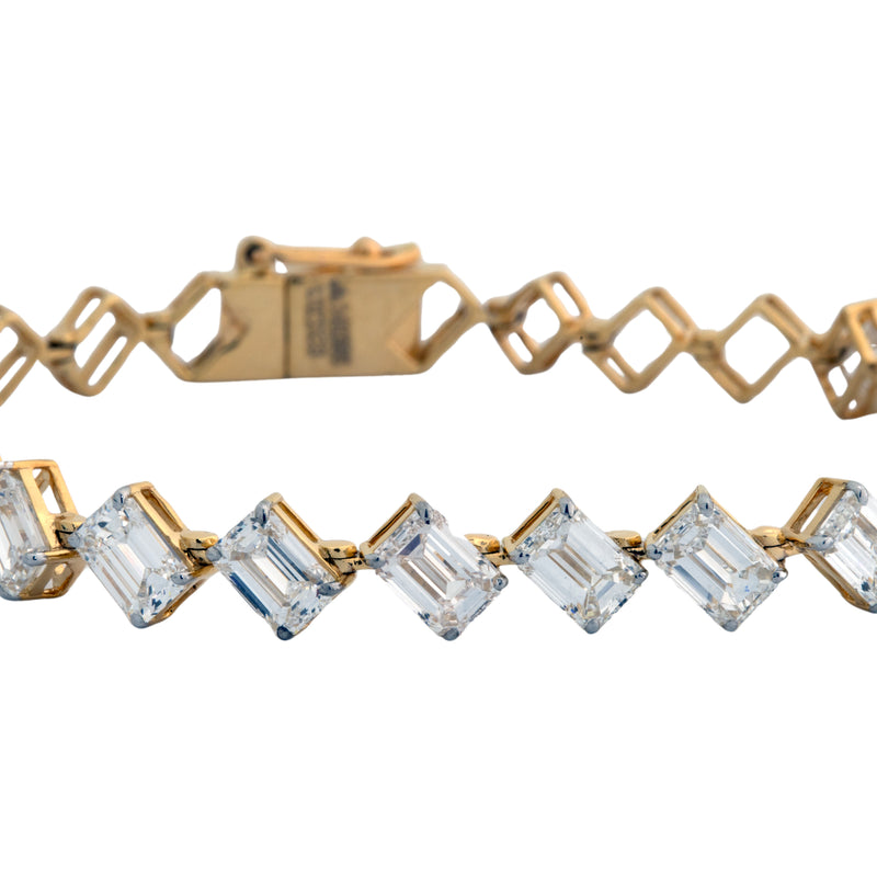 14K Hallmarked Gold | Lab Grown Diamond Bracelet 4BRSJ091