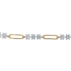 14K Hallmarked Gold | Lab Grown Diamond Bracelet 4BRSJ096