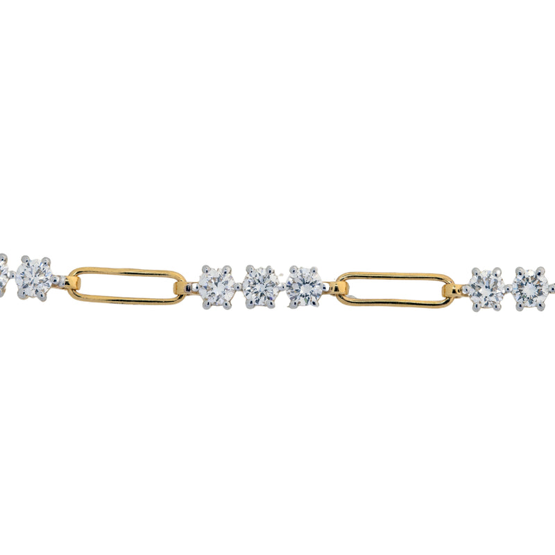 14K Hallmarked Gold | Lab Grown Diamond Bracelet 4BRSJ096