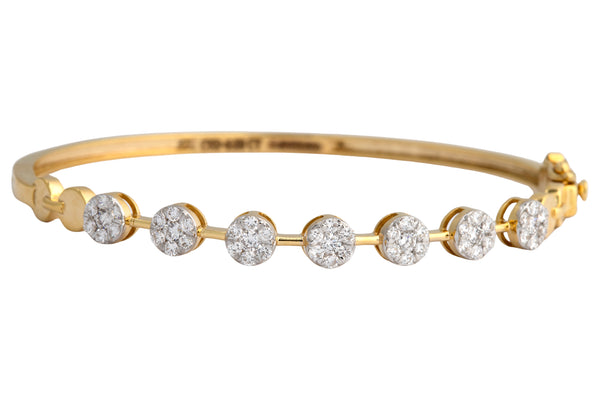 14K Hallmarked Gold | Lab Grown Diamond Bracelet 4BRSJ099