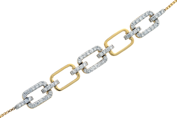 14K Hallmarked Gold | Lab Grown Diamond Bracelet 4BRWA001