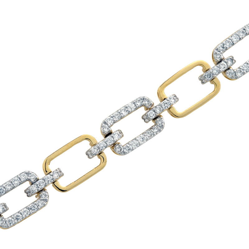 14K Hallmarked Gold | Lab Grown Diamond Bracelet 4BRWA001