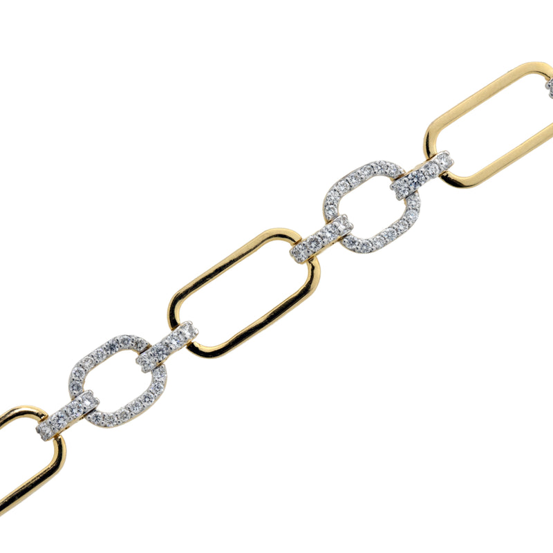 14K Hallmarked Gold | Lab Grown Diamond Bracelet 4BRWA002