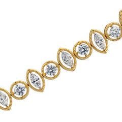 14K Hallmarked Gold | Lab Grown Diamond Bracelet 4BRWA003