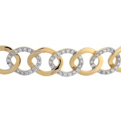 14K Hallmarked Gold | Lab Grown Diamond Bracelet 4BRWA004