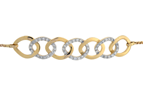 14K Hallmarked Gold | Lab Grown Diamond Bracelet 4BRWA004