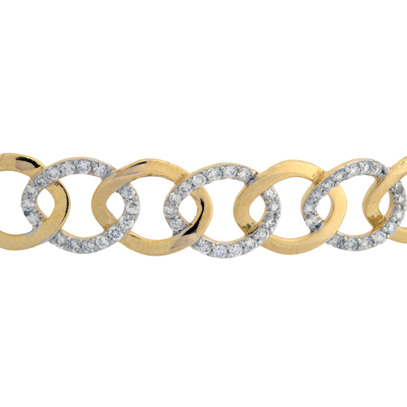 14K Hallmarked Gold | Lab Grown Diamond Bracelet 4BRWA004