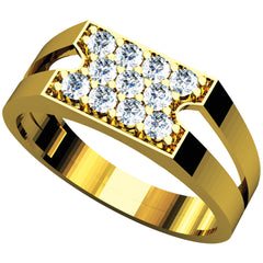 Natural Diamond Gents Ring 4GRAA005