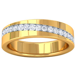 14K Hallmarked Gold | Natural Diamond Gents Ring 4GRAA087