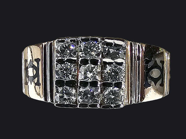 14K Hallmarked Gold | Natural Diamond Gents Ring 4GRSJ023