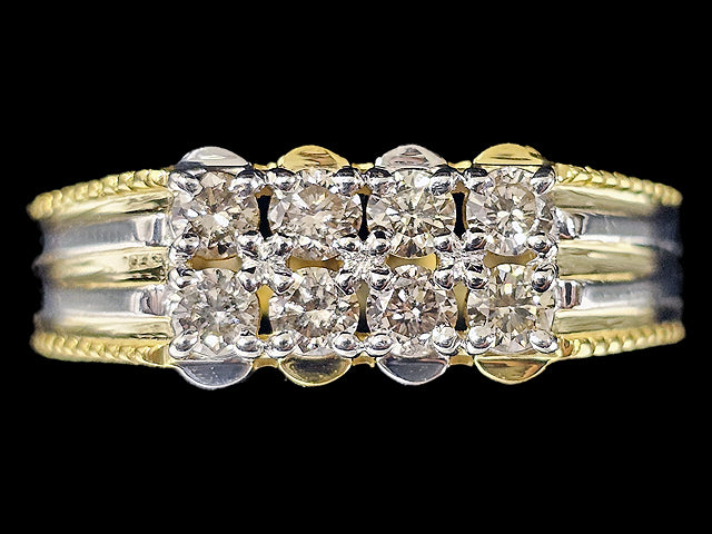 14K Hallmarked Gold | Natural Diamond Gents Ring 4GRSJ078