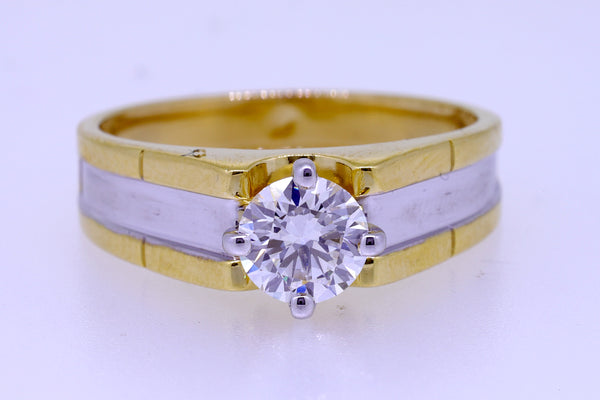 14K Hallmarked Gold | Lab Grown Diamond Gents Ring 4GRSJ088