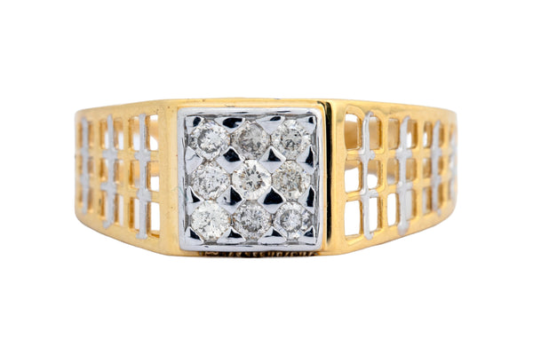 Natural Diamond Gents Ring 4GRSJ103