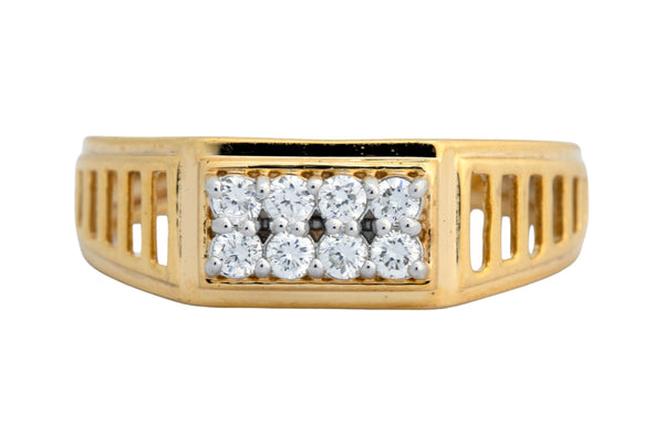 14K Hallmarked Gold | Lab Grown Diamond Gents Ring 4GRSJ105