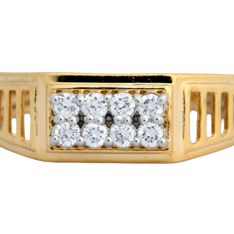 14K Hallmarked Gold | Lab Grown Diamond Gents Ring 4GRSJ105