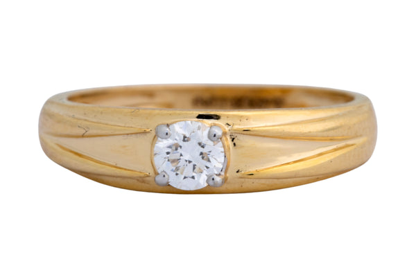 14K Hallmarked Gold | Lab Grown Diamond Gents Ring 4GRSJ107