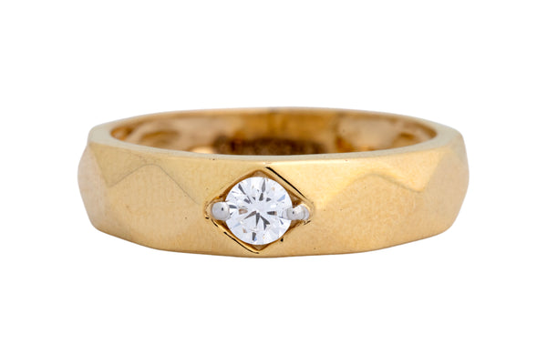 14K Hallmarked Gold | Lab Grown Diamond Gents Ring 4GRSJ108