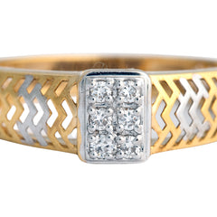 14K Hallmarked Gold | Lab Grown Diamond Gents Ring 4GRSJ119