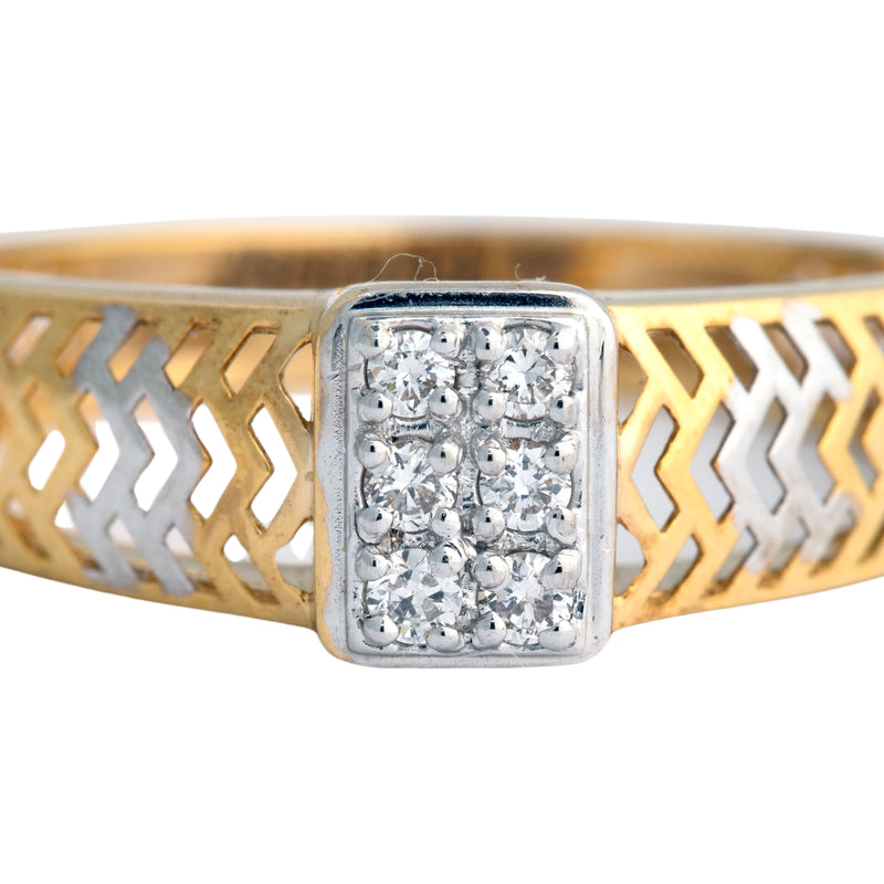 14K Hallmarked Gold | Lab Grown Diamond Gents Ring 4GRSJ119