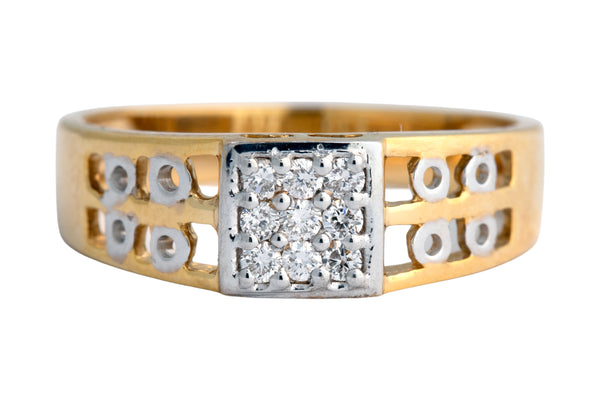 14K Hallmarked Gold | Lab Grown Diamond Gents Ring 4GRSJ120
