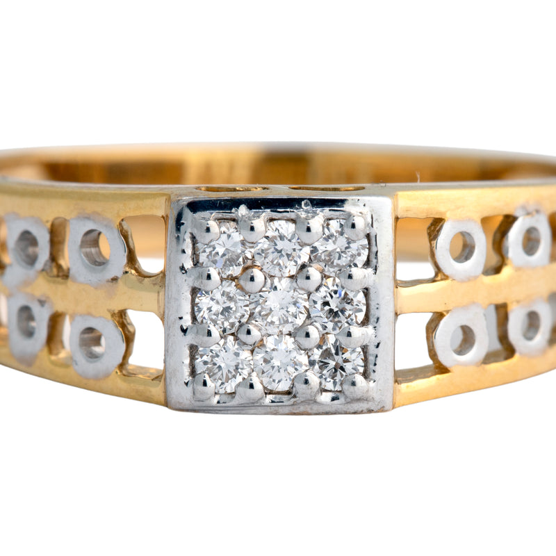 14K Hallmarked Gold | Lab Grown Diamond Gents Ring 4GRSJ120