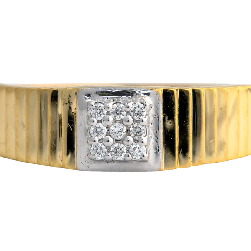 9K Hallmarked Gold | Lab Grown Diamond Gents Ring 9GRWA303