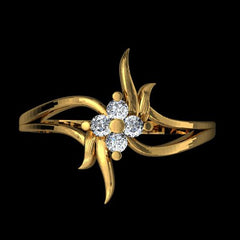 14K Hallmarked Gold | Natural Diamond Ladies Ring 4LRAA014