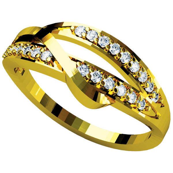 14K Hallmarked Gold | Natural Diamond Ladies Ring 4LRAA036