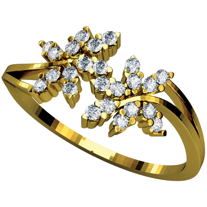 14K Hallmarked Gold | Natural Diamond Ladies Ring 4LRAA039