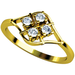 14K Hallmarked Gold | Natural Diamond Ladies Ring 4LRAA049