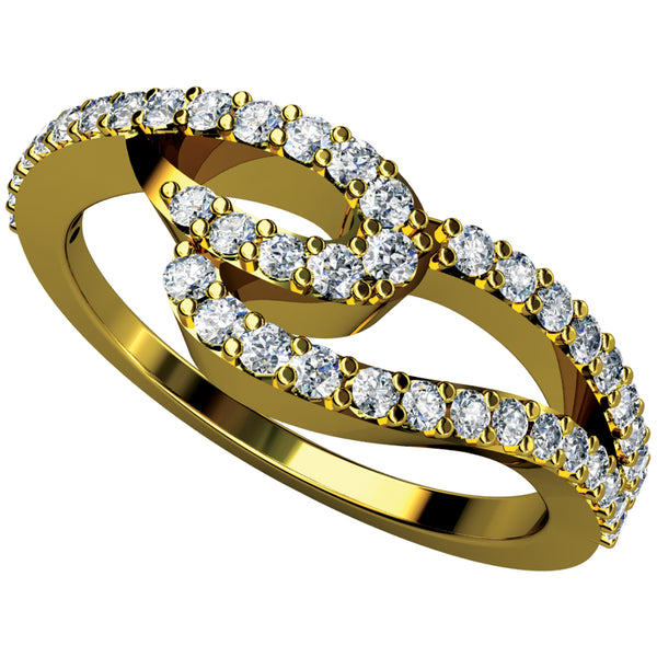 14K Hallmarked Gold | Natural Diamond Ladies Ring 4LRAA054