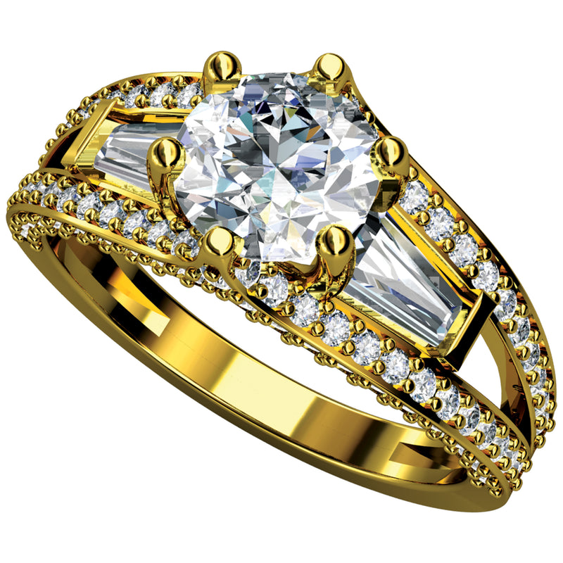 14K Hallmarked Gold | Natural Diamond Ladies Ring 4LRAA064