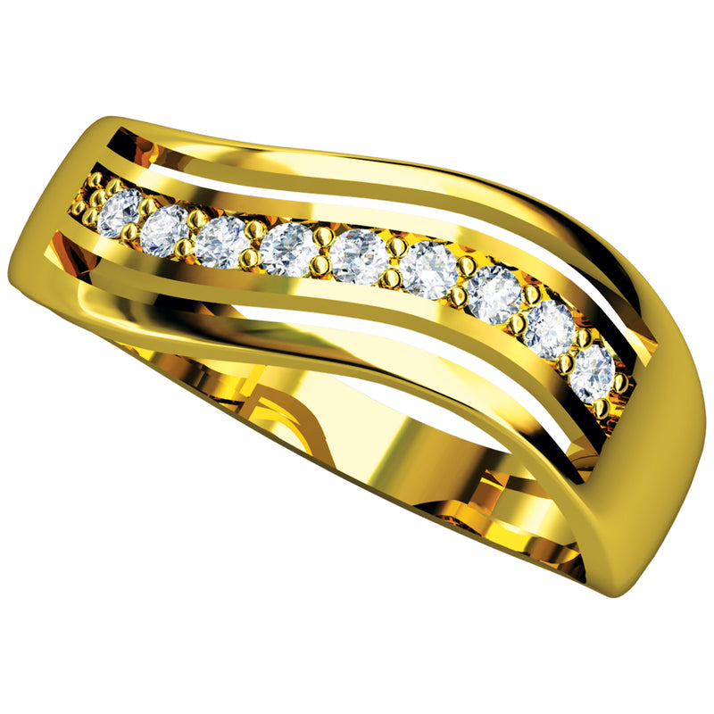 14K Hallmarked Gold | Natural Diamond Ladies Ring 4LRAA072