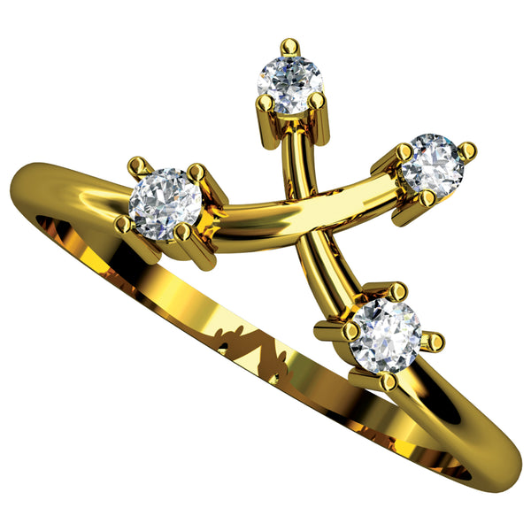 14K Hallmarked Gold | Natural Diamond Ladies Ring 4LRAA097