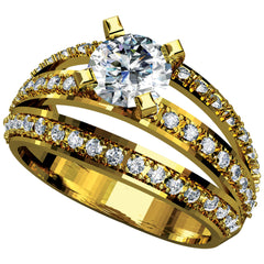 14K Hallmarked Gold | Natural Diamond Ladies Ring 4LRAA146