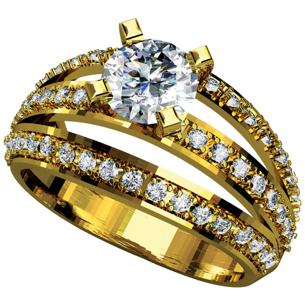 14K Hallmarked Gold | Natural Diamond Ladies Ring 4LRAA146