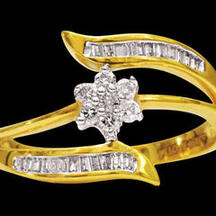 14K Hallmarked Gold | Natural Diamond Ladies Ring 4LRAA258