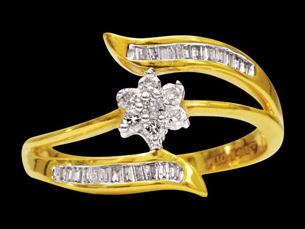 14K Hallmarked Gold | Natural Diamond Ladies Ring 4LRAA258