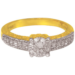 14K Hallmarked Gold | Natural Diamond Ladies Ring 4LRAA358