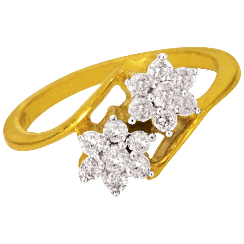14K Hallmarked Gold | Natural Diamond Ladies Ring 4LRAA364