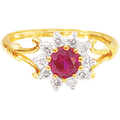 14K Hallmarked Gold | Natural Diamond Ladies Ring 4LRAA421