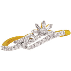 14K Hallmarked Gold | Natural Diamond Ladies Ring 4LRAA503