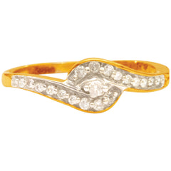 14K Hallmarked Gold | Natural Diamond Ladies Ring 4LRAA601